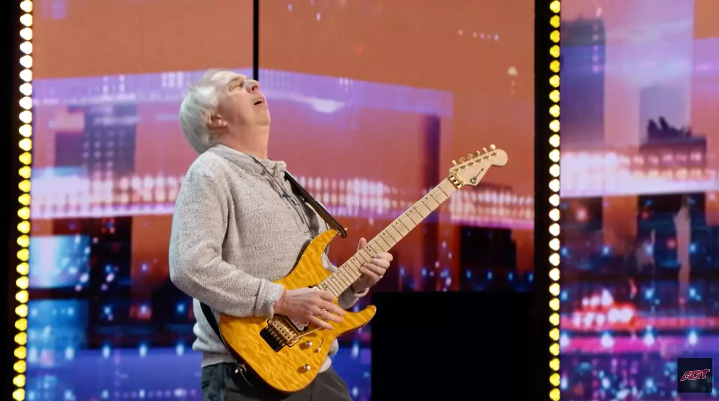 The 59-year-old tore up an epic guitar solo.