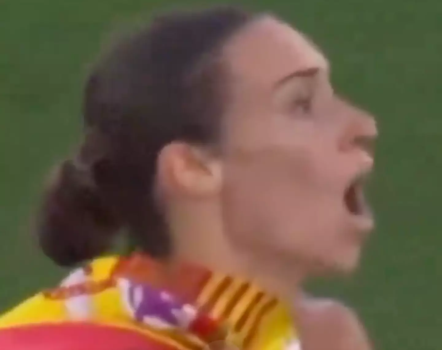 García-Caro was stunned to see herself being overtaken. (BBC)
