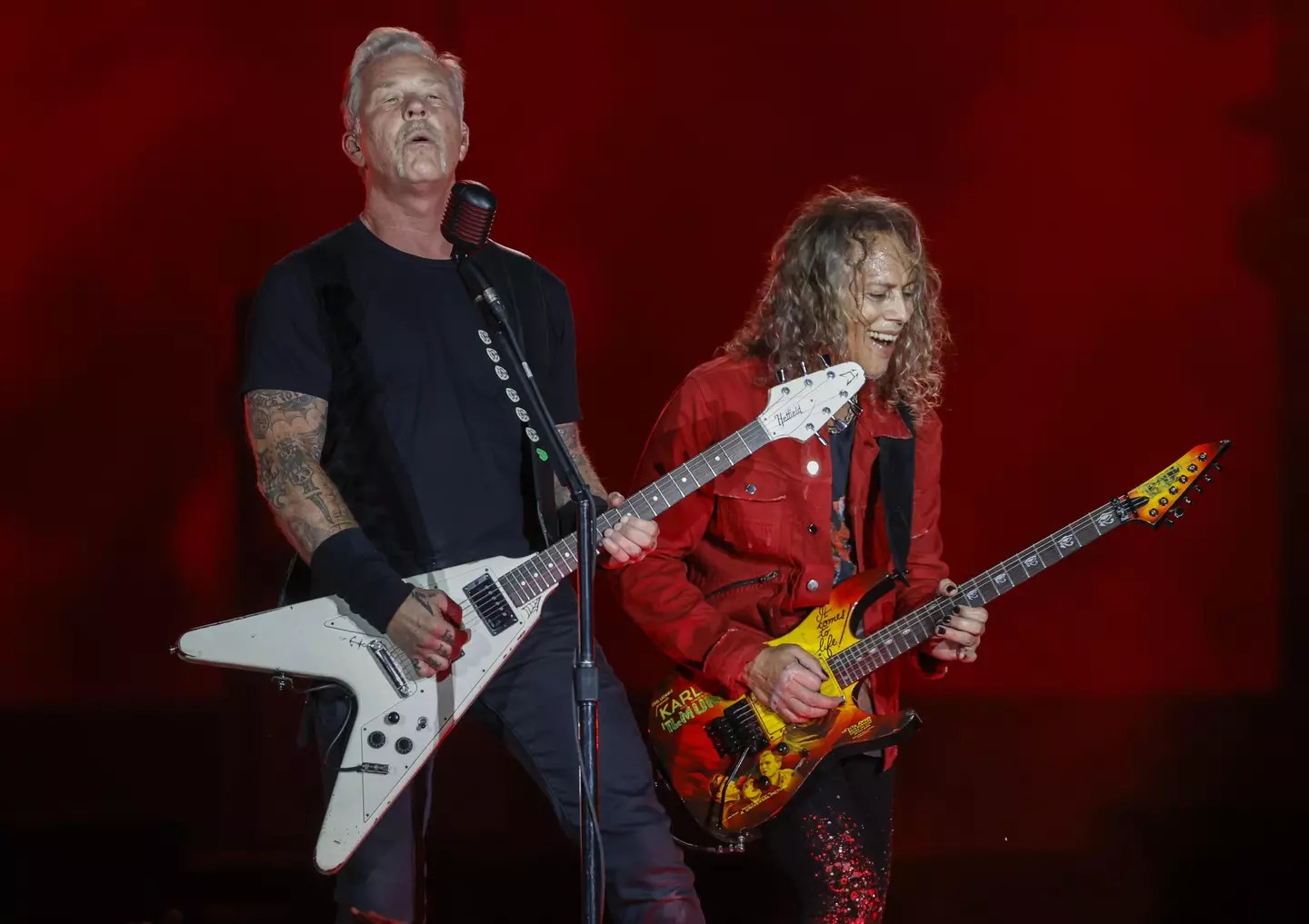 Metallica performing last weekend at the San Mames stadium, Bilbao, Spain.