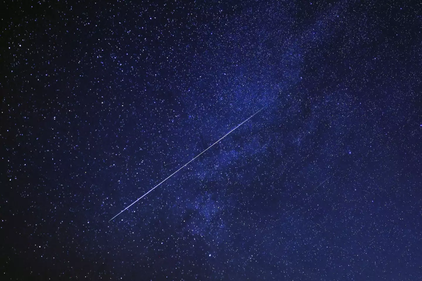 A geminid meteor in 2023 (YASSER AL-ZAYYAT/AFP via Getty Images)