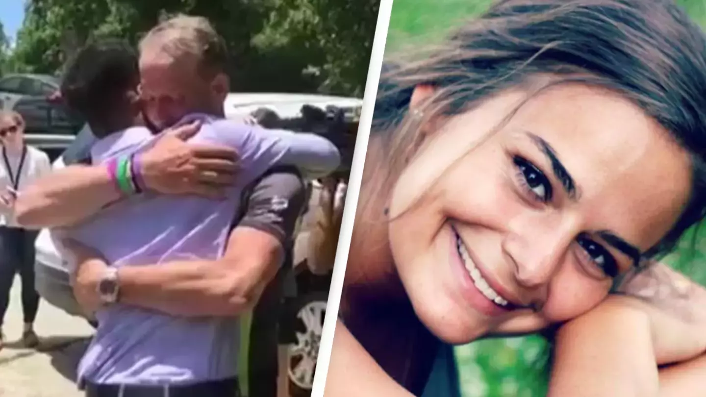 Heartbreaking footage shows father hearing his dead daughter's heartbeat inside of man whose life she saved