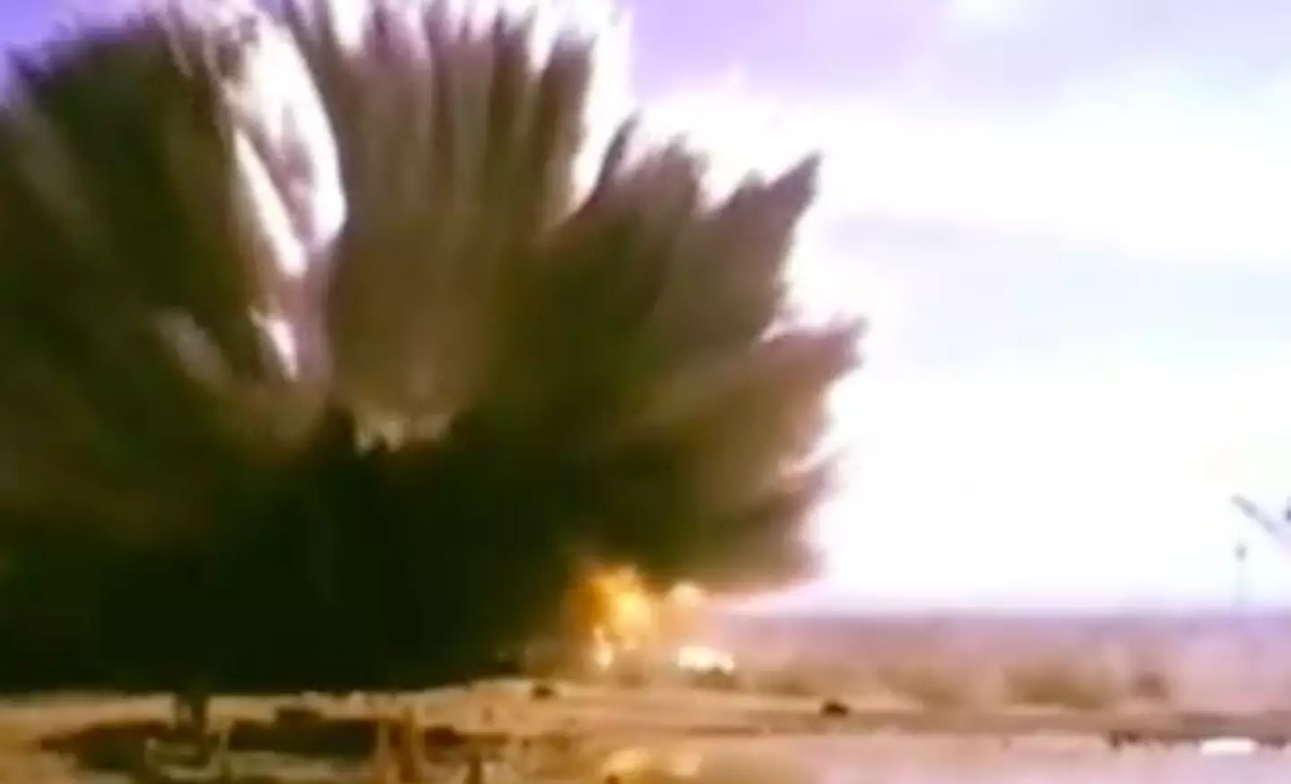 The explosion that results from the collision is huge.