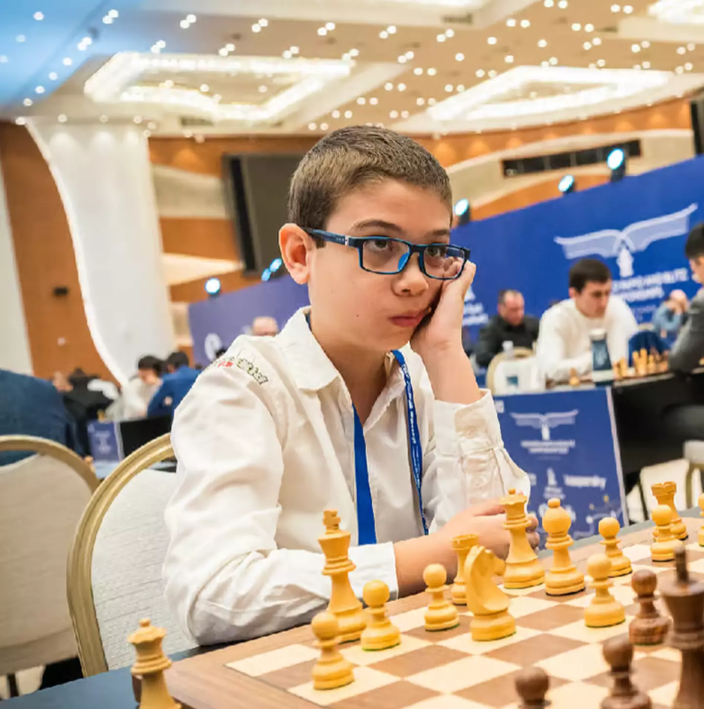 The 10-year-old has been dubbed the 'Messi of chess'.