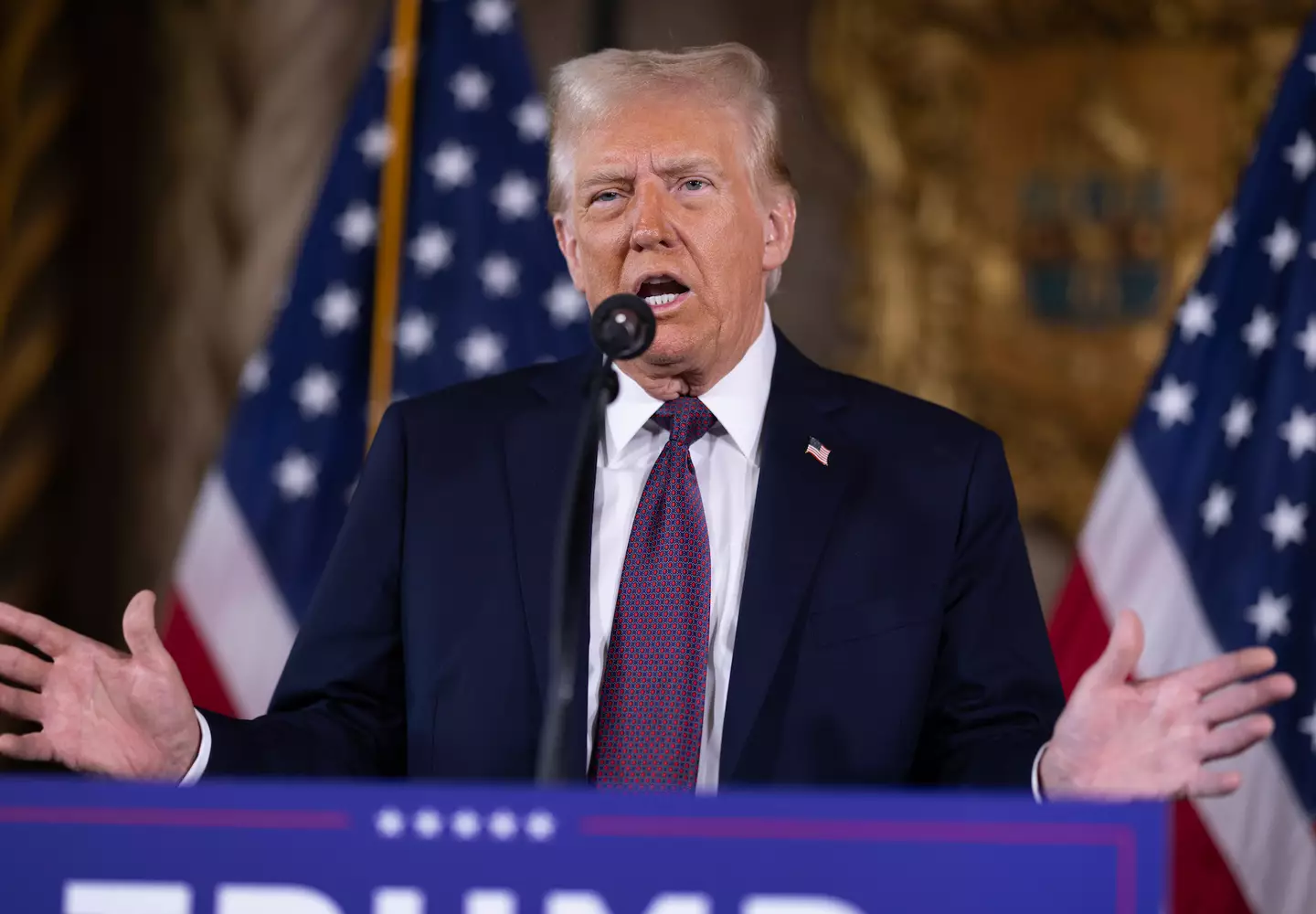Trump has denied the claims made by Daniels (Scott Olson/Getty Images)