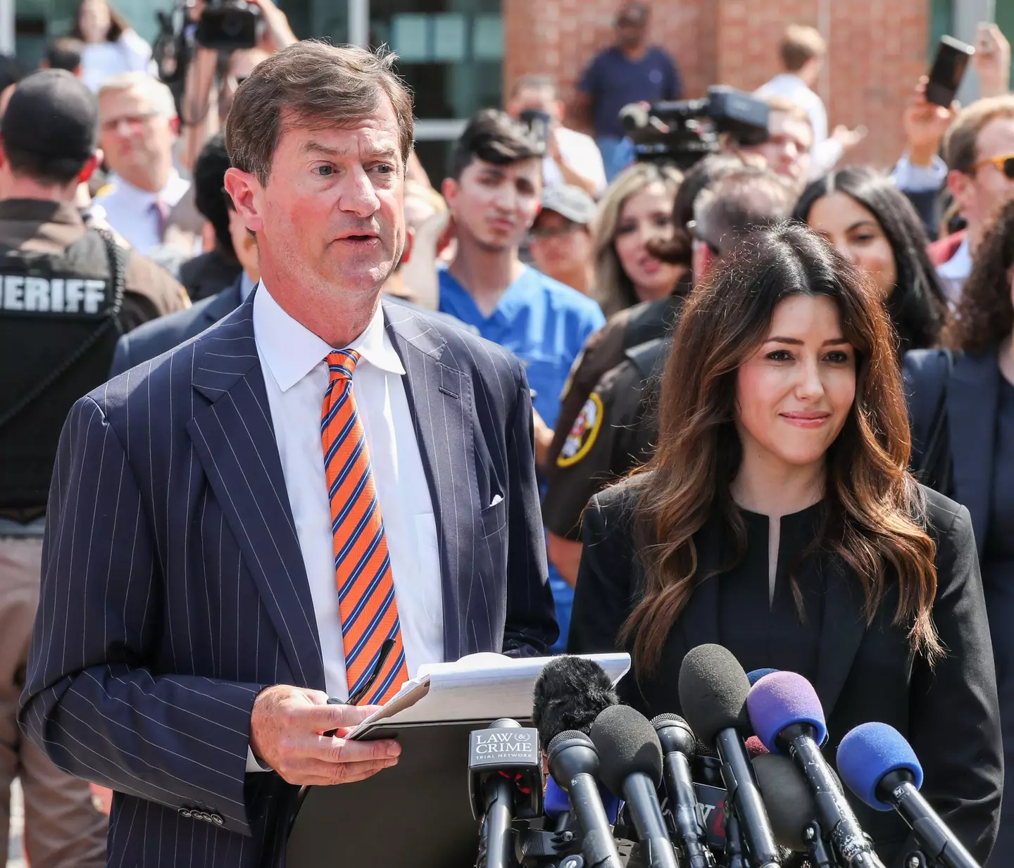 Ben Chew and Camille Vasquez, legal counsel for actor Johnny Depp.