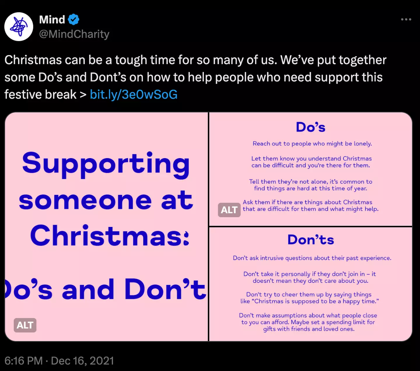 Be mindful of how to support those in need this Christmas.