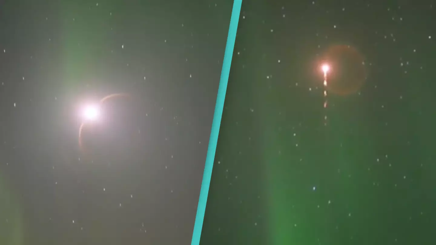 Video captures the amazing moment NASA launches rocket during aurora