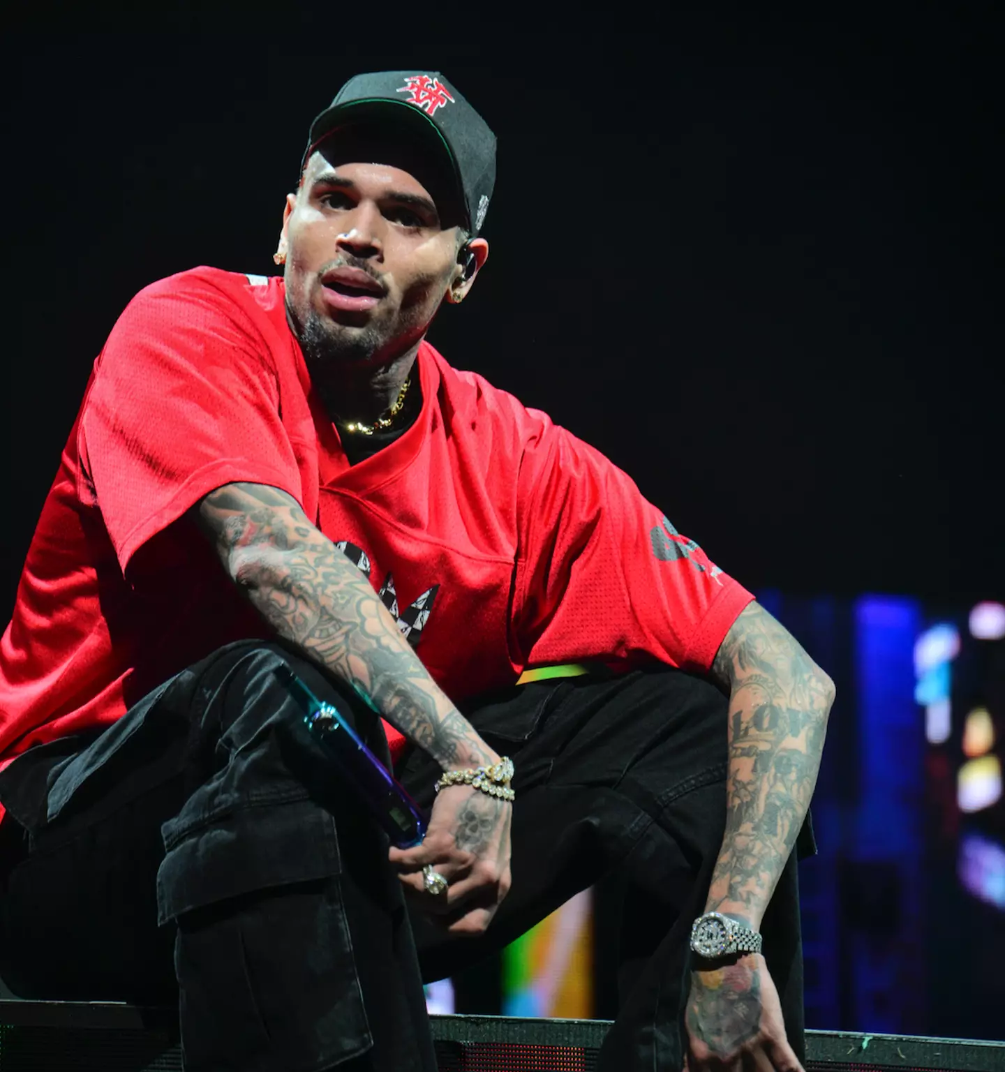 Multiple images of Brown have popped up online, with the star and his meet and greet fans in suggestable poses. (Prince Williams/WireImage)