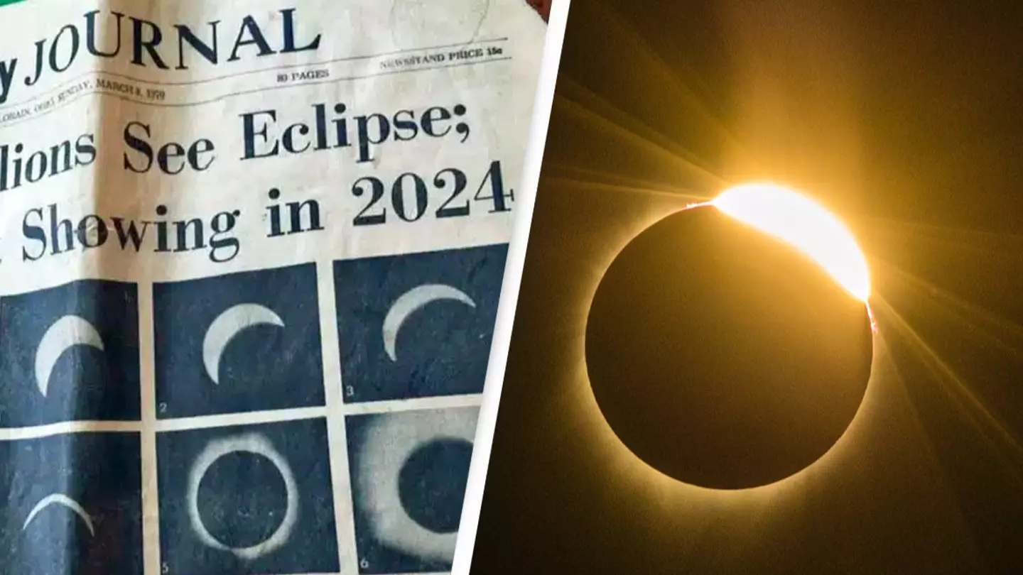 Newspaper cutting unearthed from 1970 successfully predicted 2024 solar eclipse