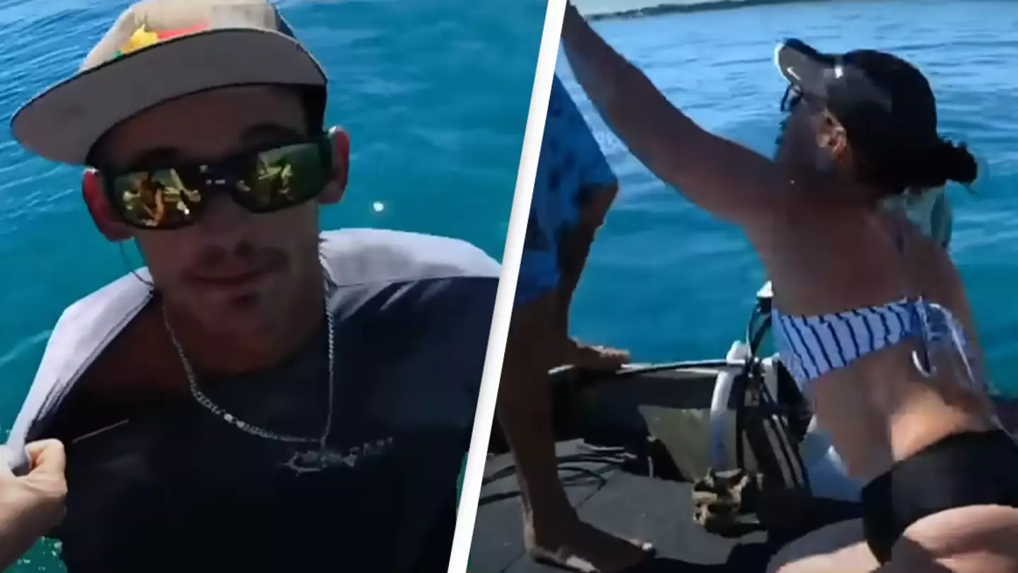 Man jumps into the ocean to avoid giving phone password to his girlfriend