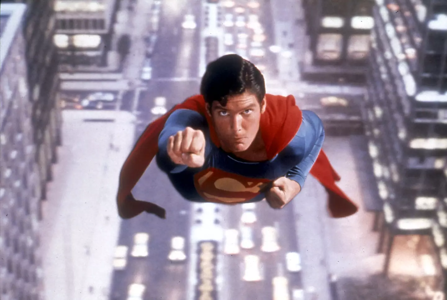 Christopher Reeve as Superman.