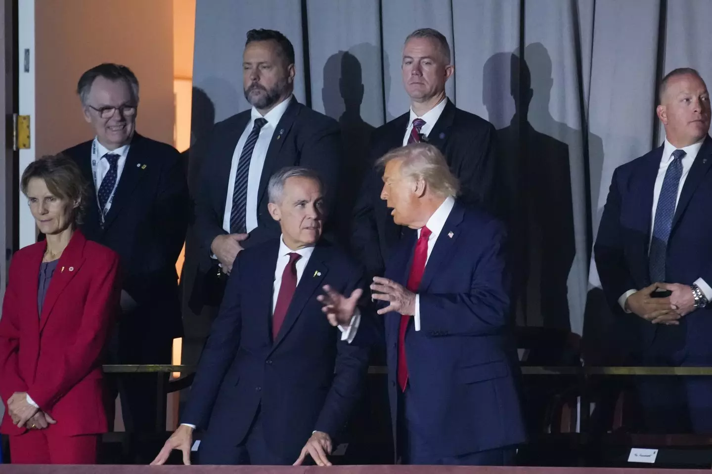 Trump issued the threat amid a challenge from lawmakers over his Canada tariffs (Andrew Harnik/Getty Images)