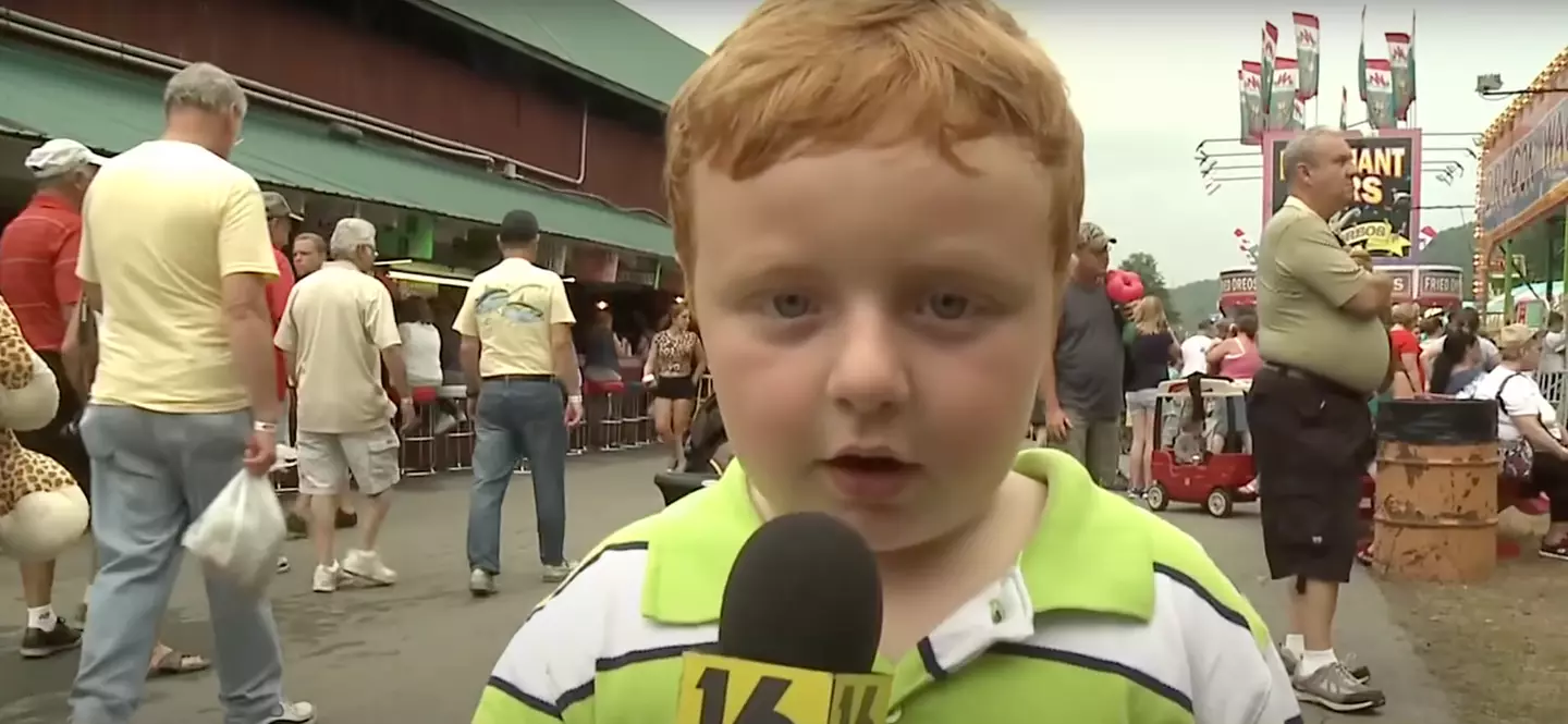 'Apparently kid' Noah Ritter rose to fame following an adorable interview at a fair. (WNEP)