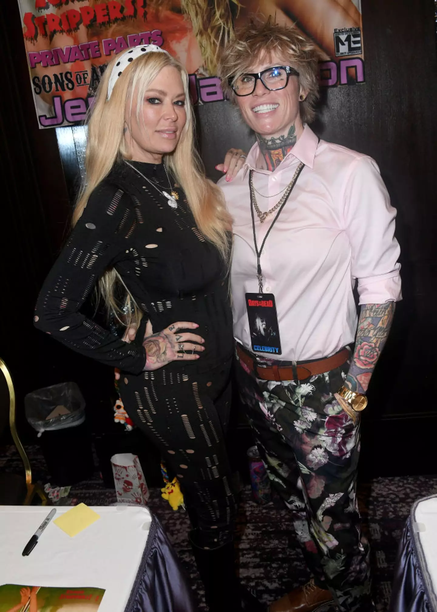 Jenna Jameson (left) with her then wife, Jessi Lawless (Albert L. Ortega/Getty Images)