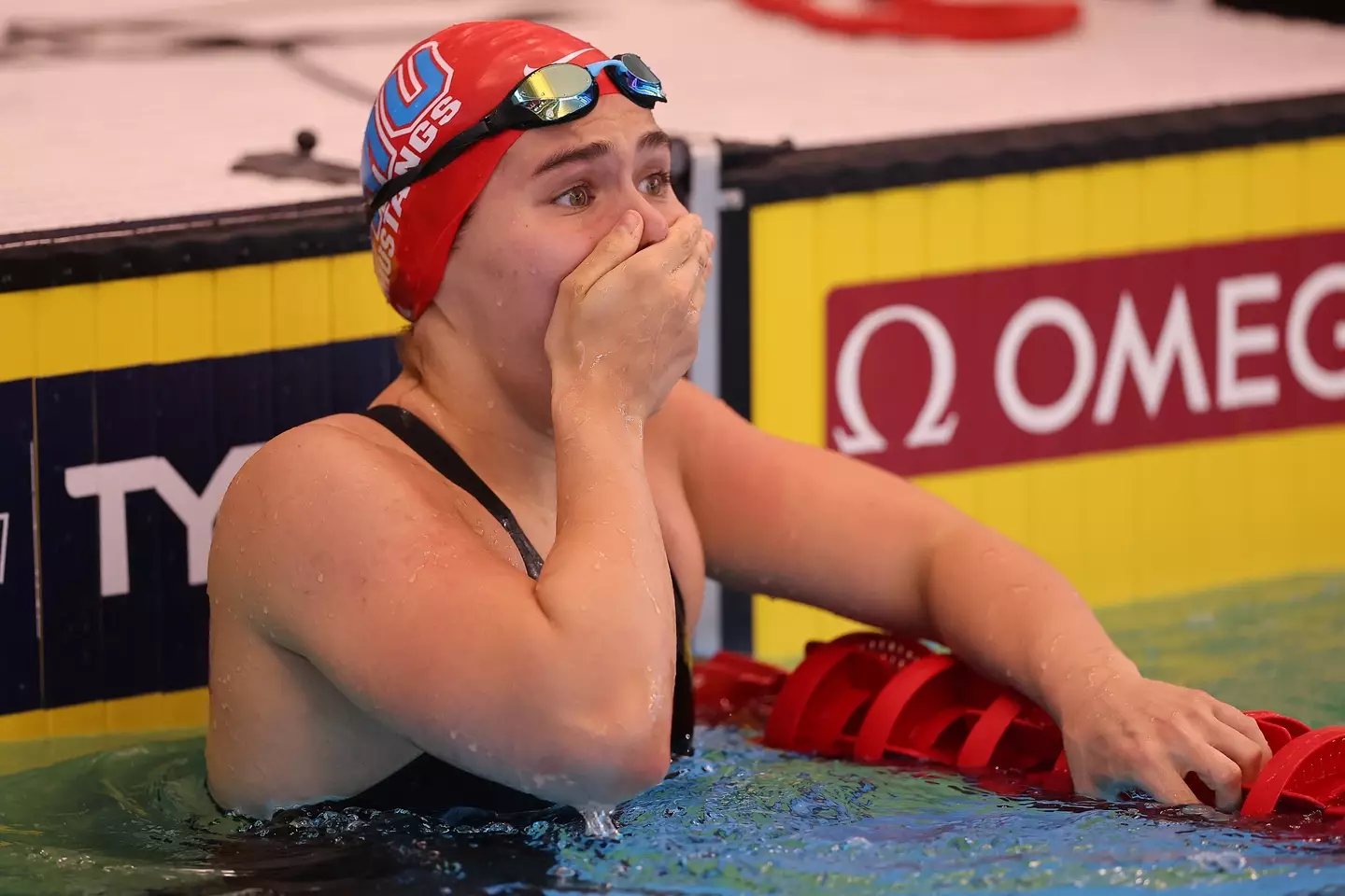Luana Alonso had a disappointing run in her events at this year's Olympics. (Michael Reaves/Getty Images)