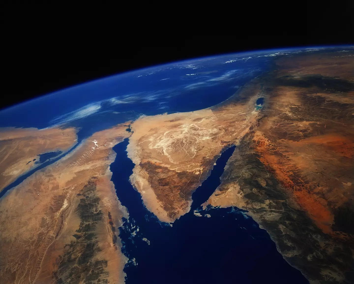 The Red Sea pictured from space (Getty stock image)
