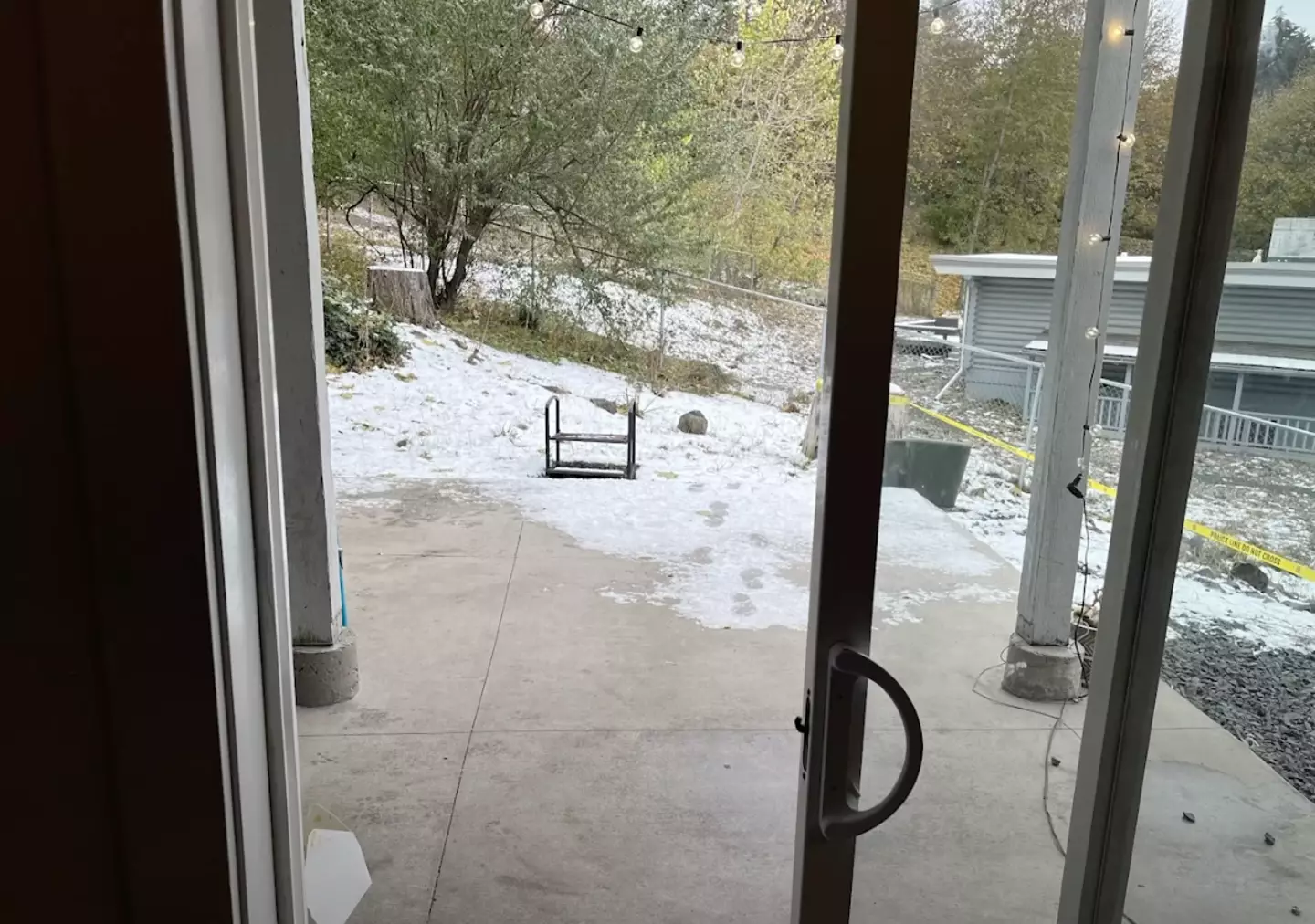 Footsteps can be seen in the snow in the photo (KTVB)