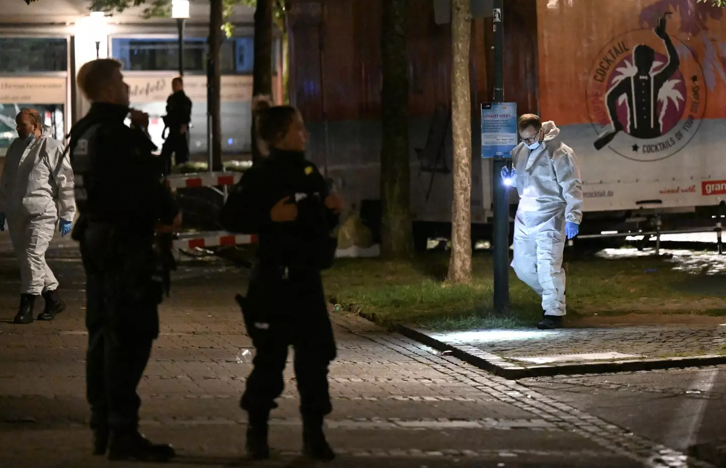 At the time of writing, the attacker remains on the run (INA FASSBENDER/AFP via Getty Images)