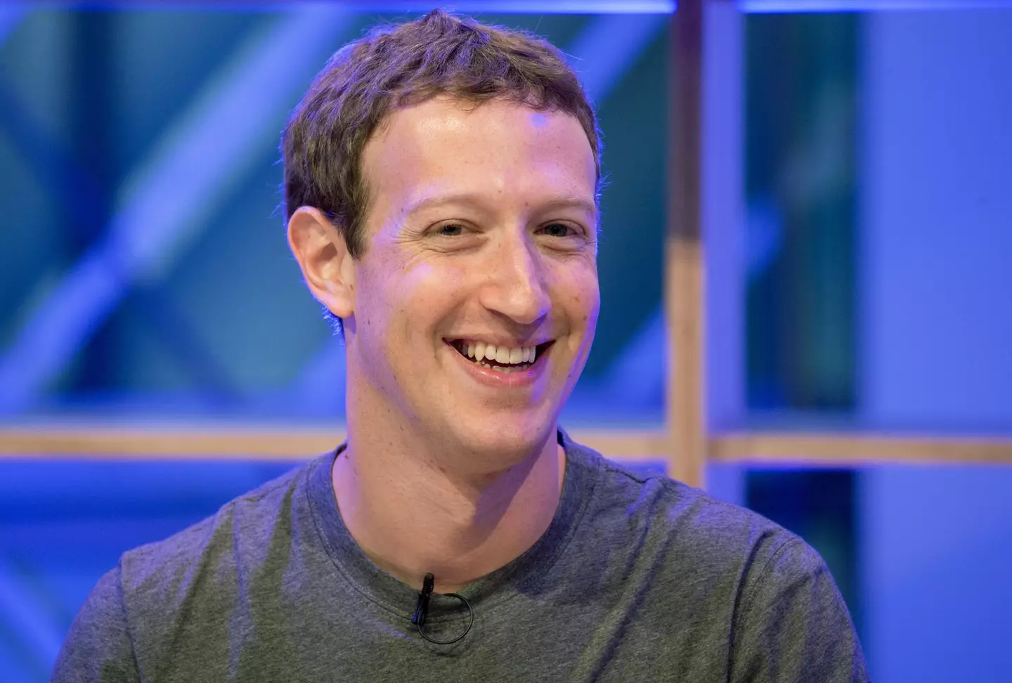 Facebook CEO Mark Zuckerberg smiling. (Alamy) 