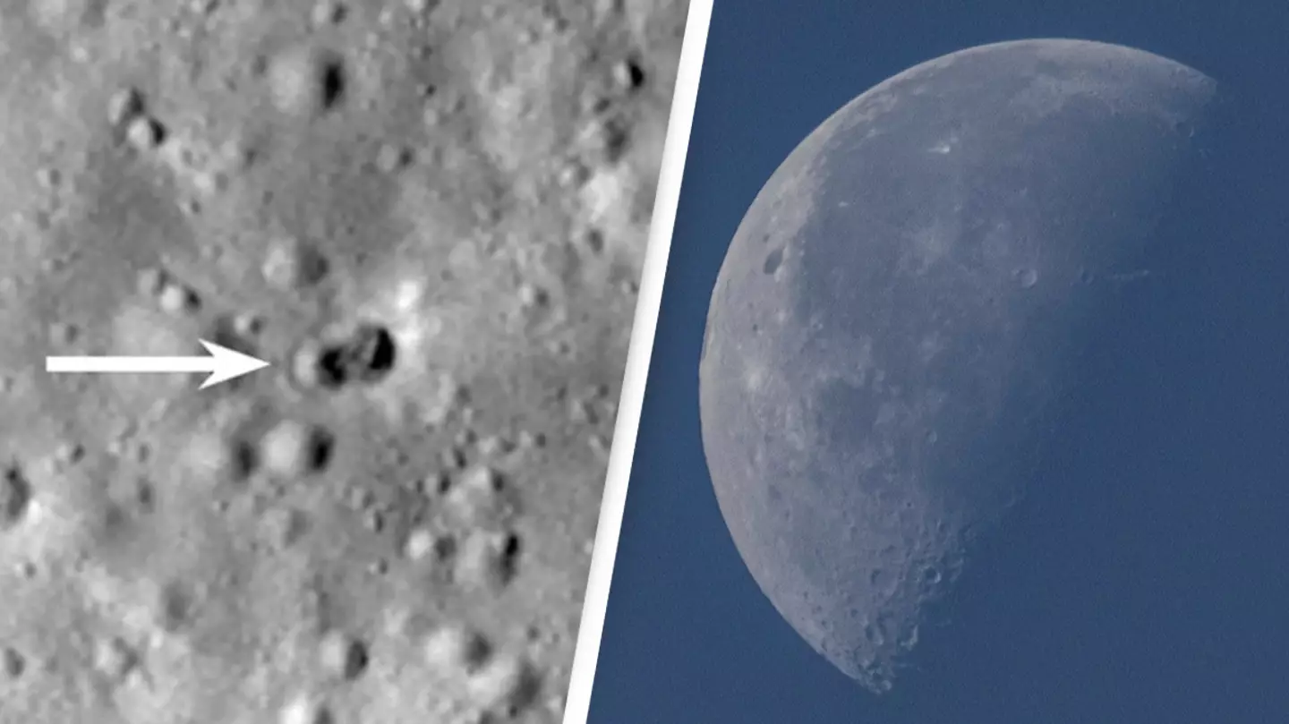 New Double Crater Spotted On The Moon After Mysterious Rocket Impact