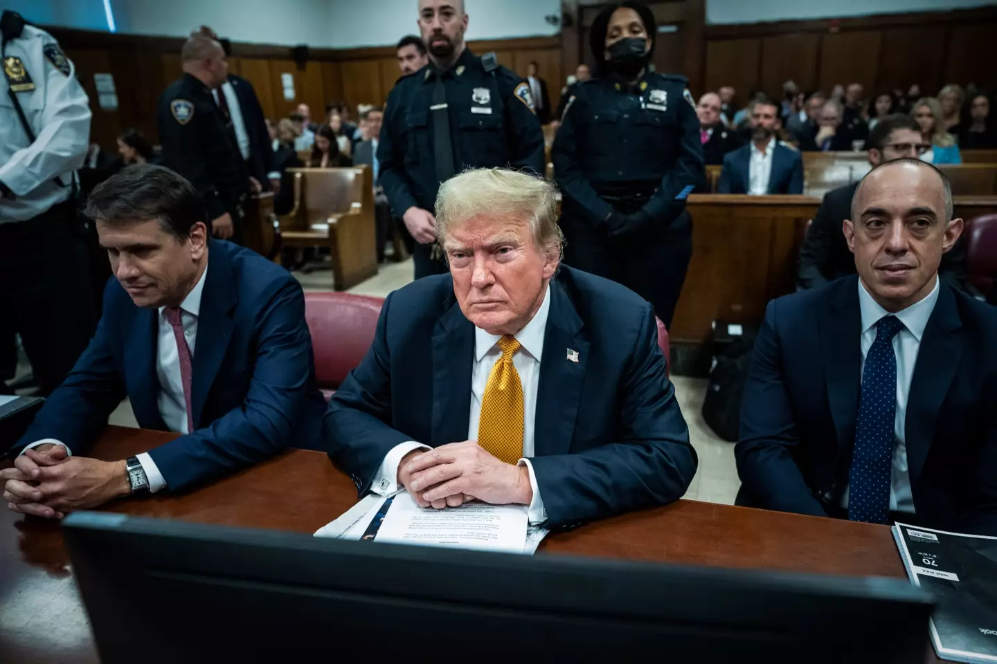 Trump claimed the 'real verdict' would come in November (Michael M. Santiago/Getty Images)