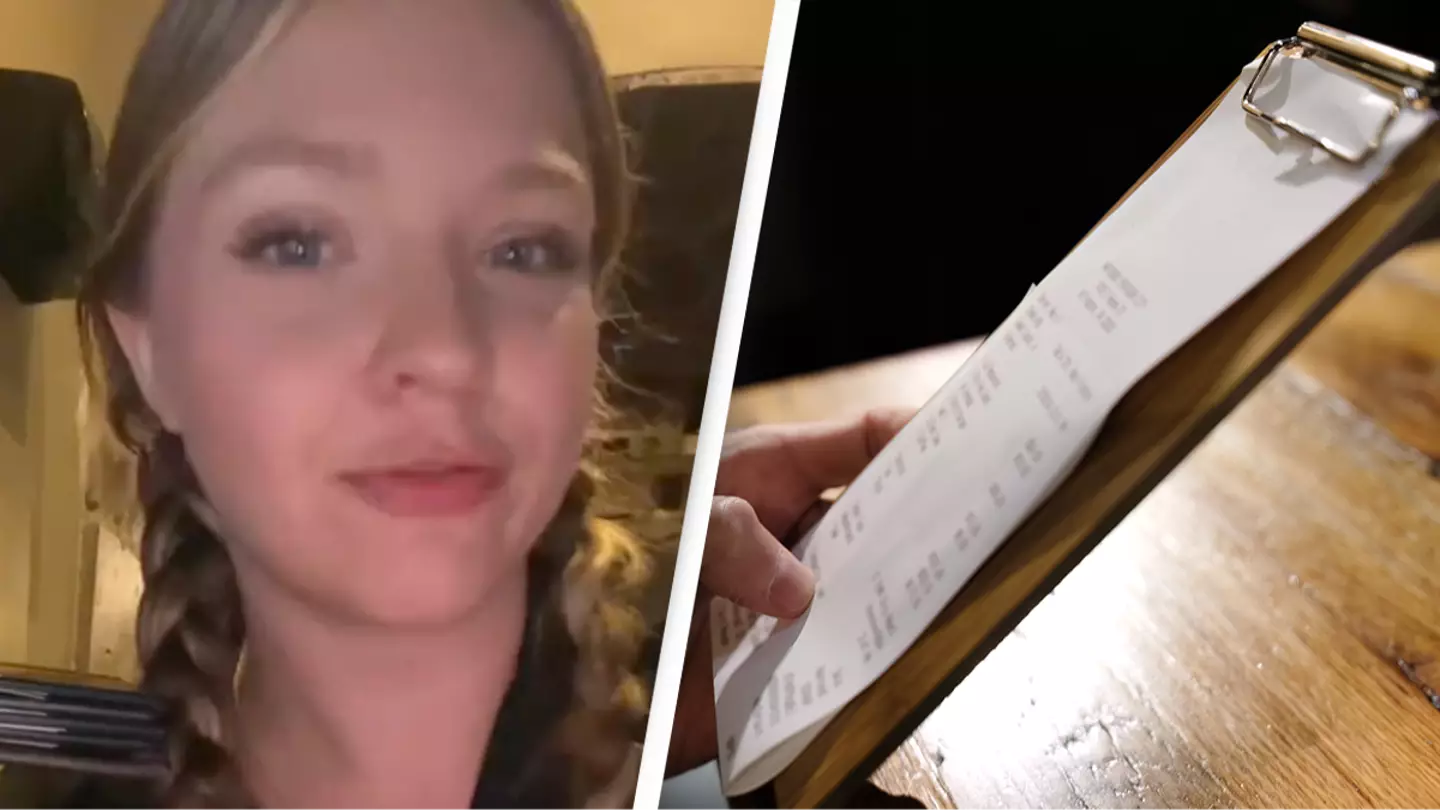 Server reveals the ‘hidden meaning’ behind a bill left face-down on the table