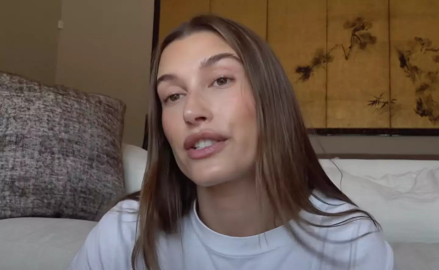 Hailey Bieber has opened up about the blood clot and 'stroke-like' symptoms she suffered from last month.