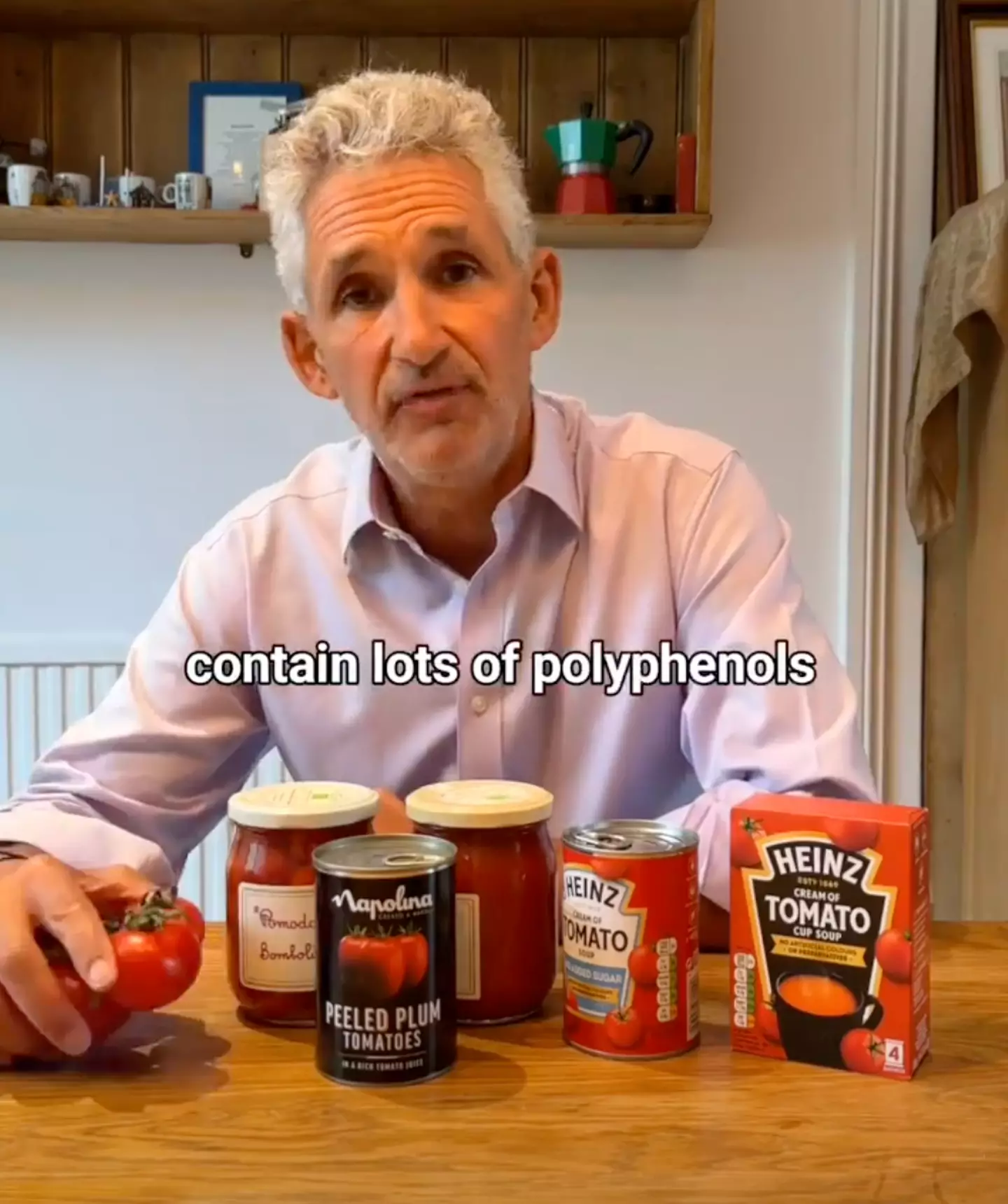 Professor Spector shared the video on his social media page explaining processed foods (Tim Spector/Zoe Nutrition )