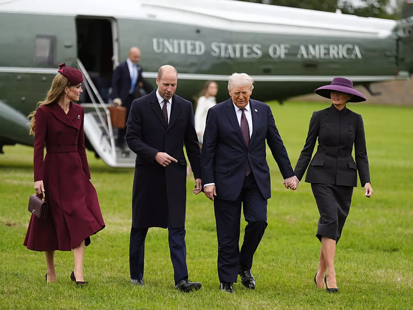 Trump and Melania touched down in Windsor (Aaron Chown - WPA Pool/Getty Images)