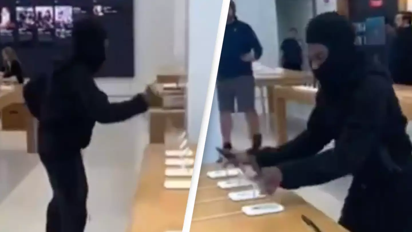 Man robs Apple Store of $49,230 worth of iPhones in broad daylight