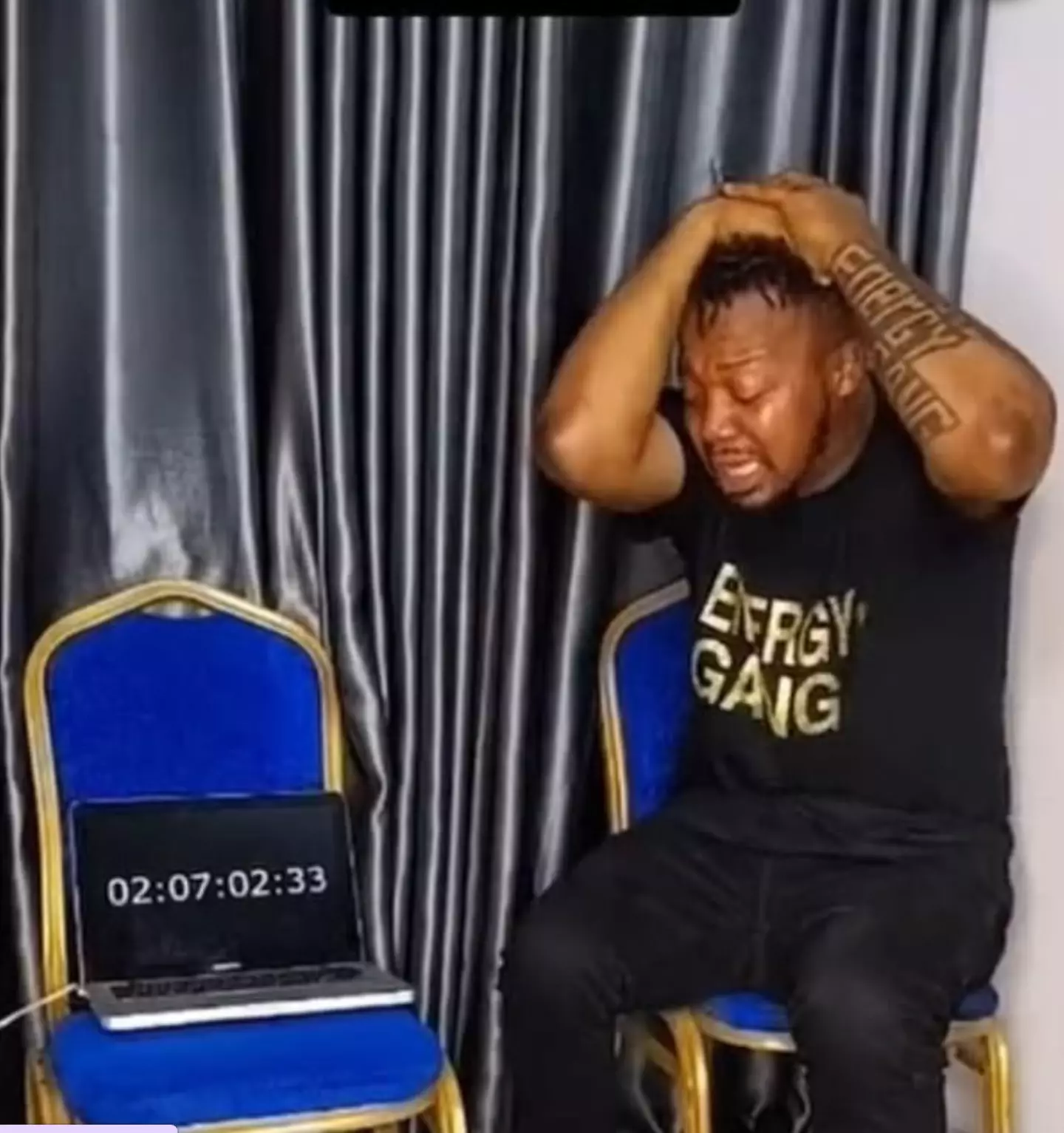 Tembu Ebere cried for seven days, leading to a number of symptoms.