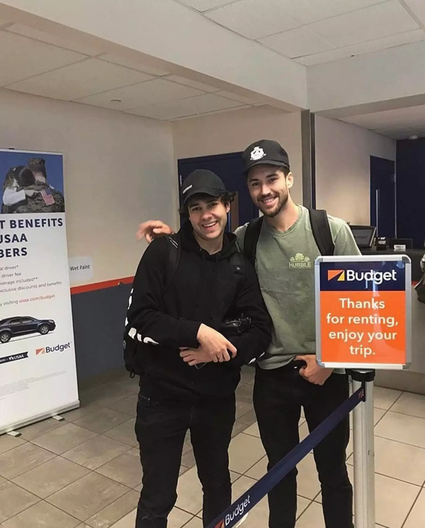 Wittek is taking his former friend David Dobrik to court over the accident (Instagram/jeff)