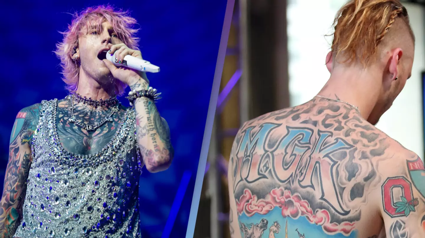 People can't get over how Machine Gun Kelly looks without trademark tattoos