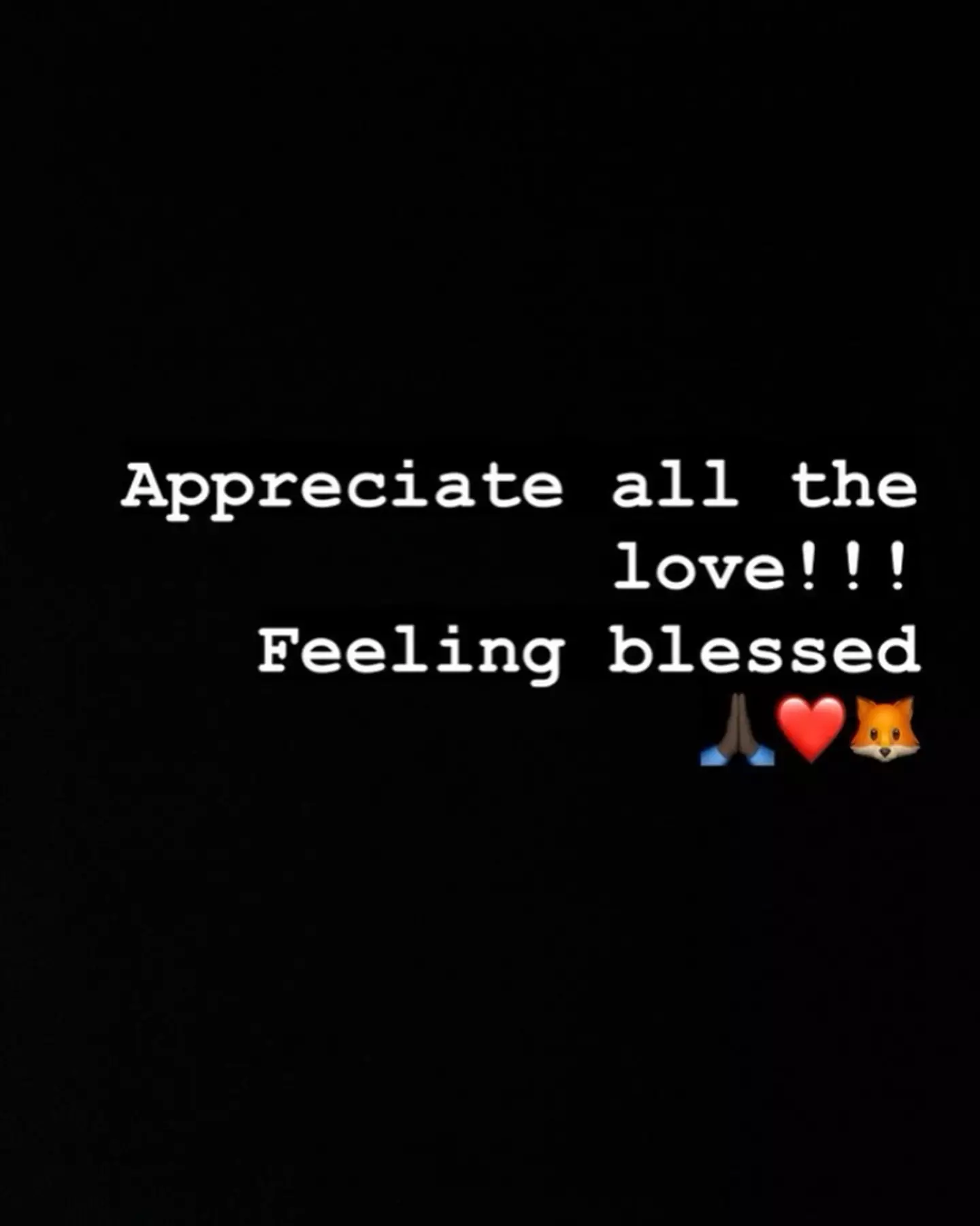 Jamie Foxx shared a message to his fans.