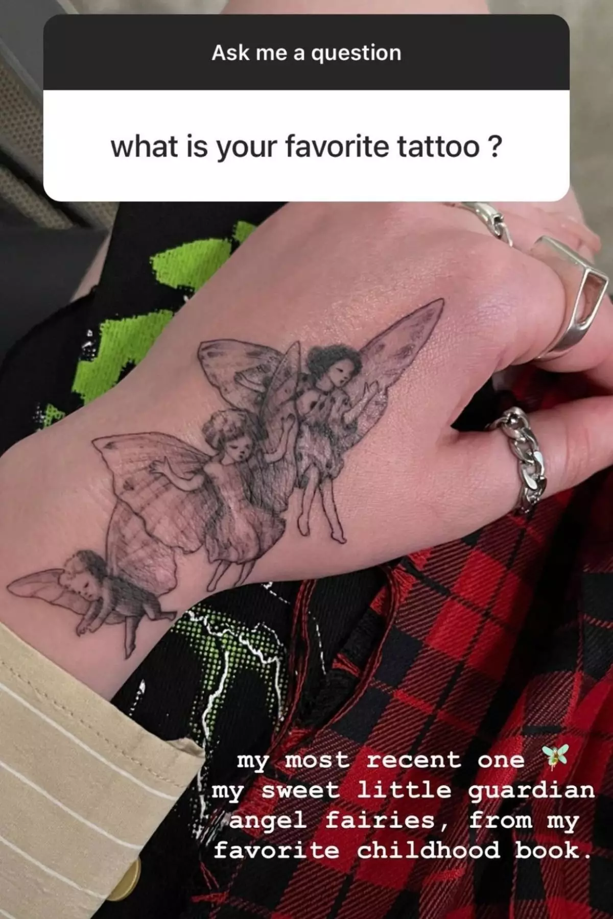 One of the singer's tattoos is inspired by one of her childhood books (Instagram/@billieeilish)