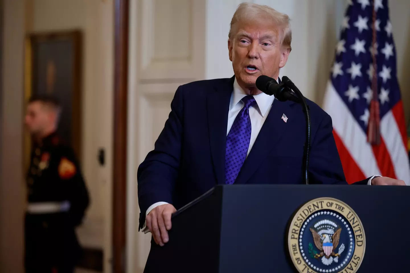 Donald Trump's second term started in January (DAVE CHIDLEY/AFP via Getty Images)