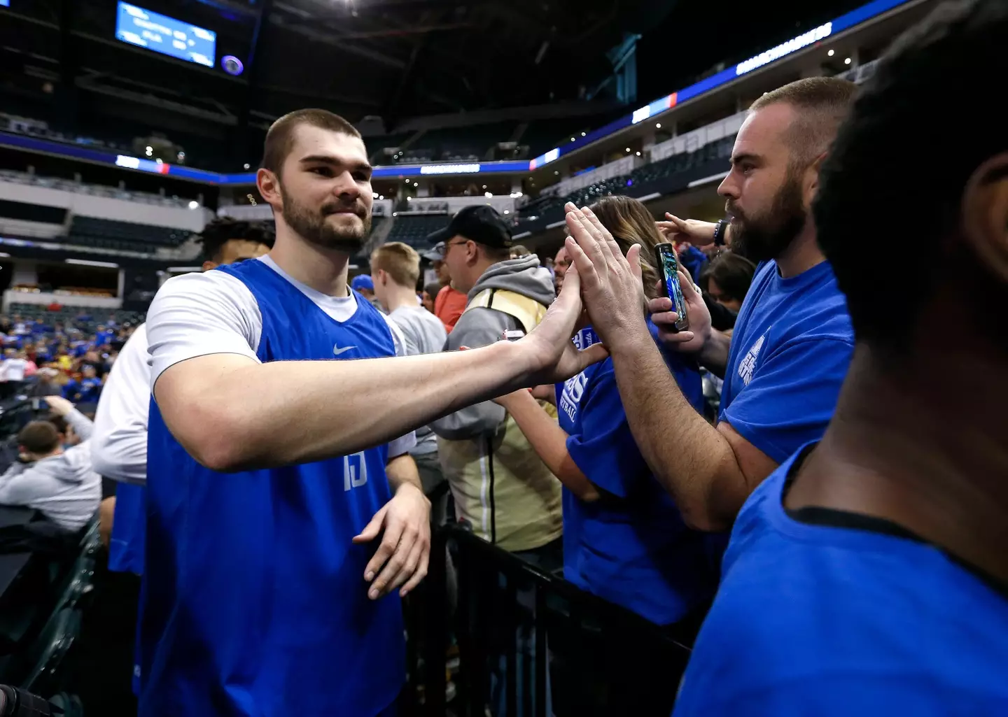 The video shows Humphries addressing his Melbourne United teammates.