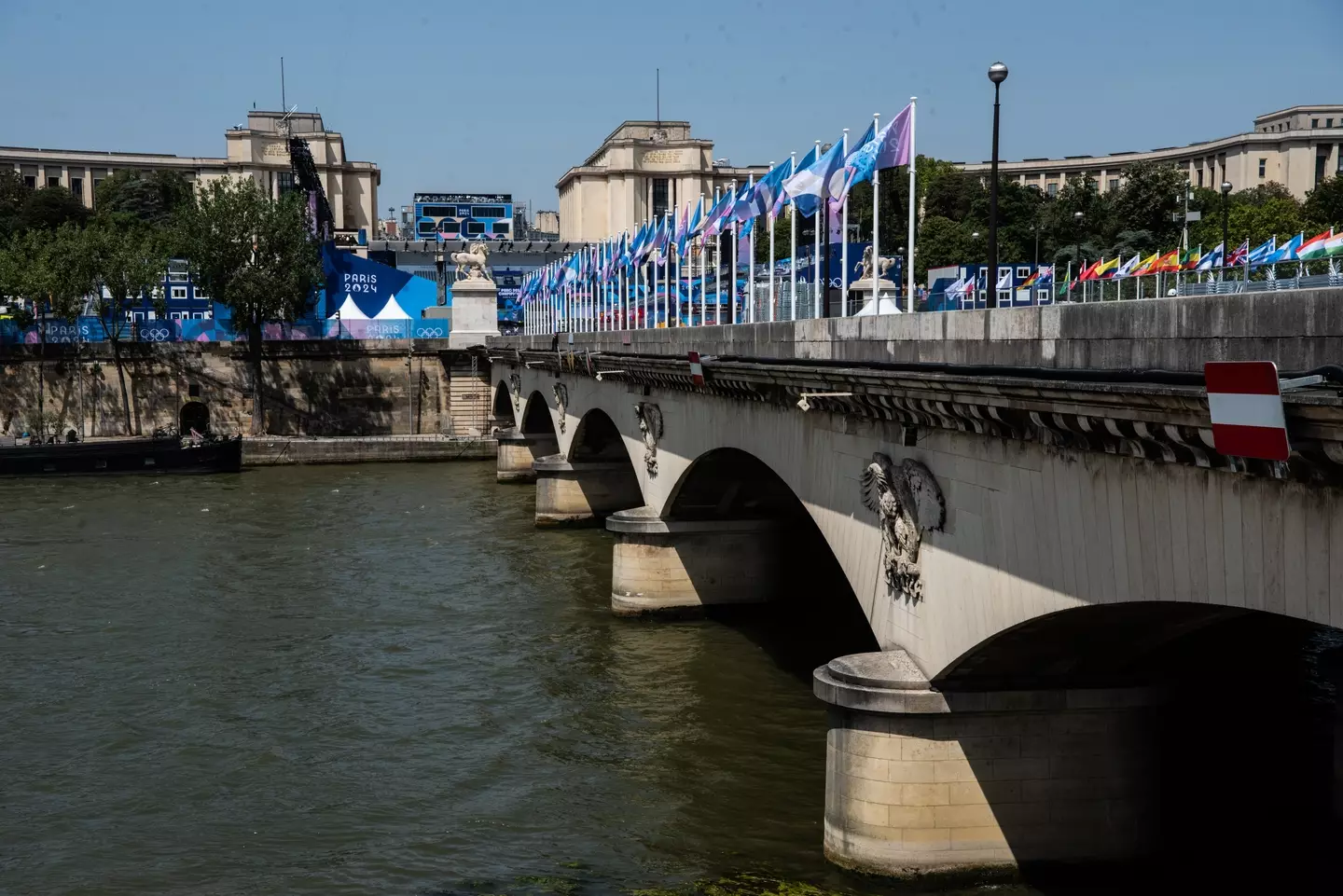 Organizers have postponed the event due to bacteria levels. (Andrea Savorani Neri/NurPhoto via Getty Images)