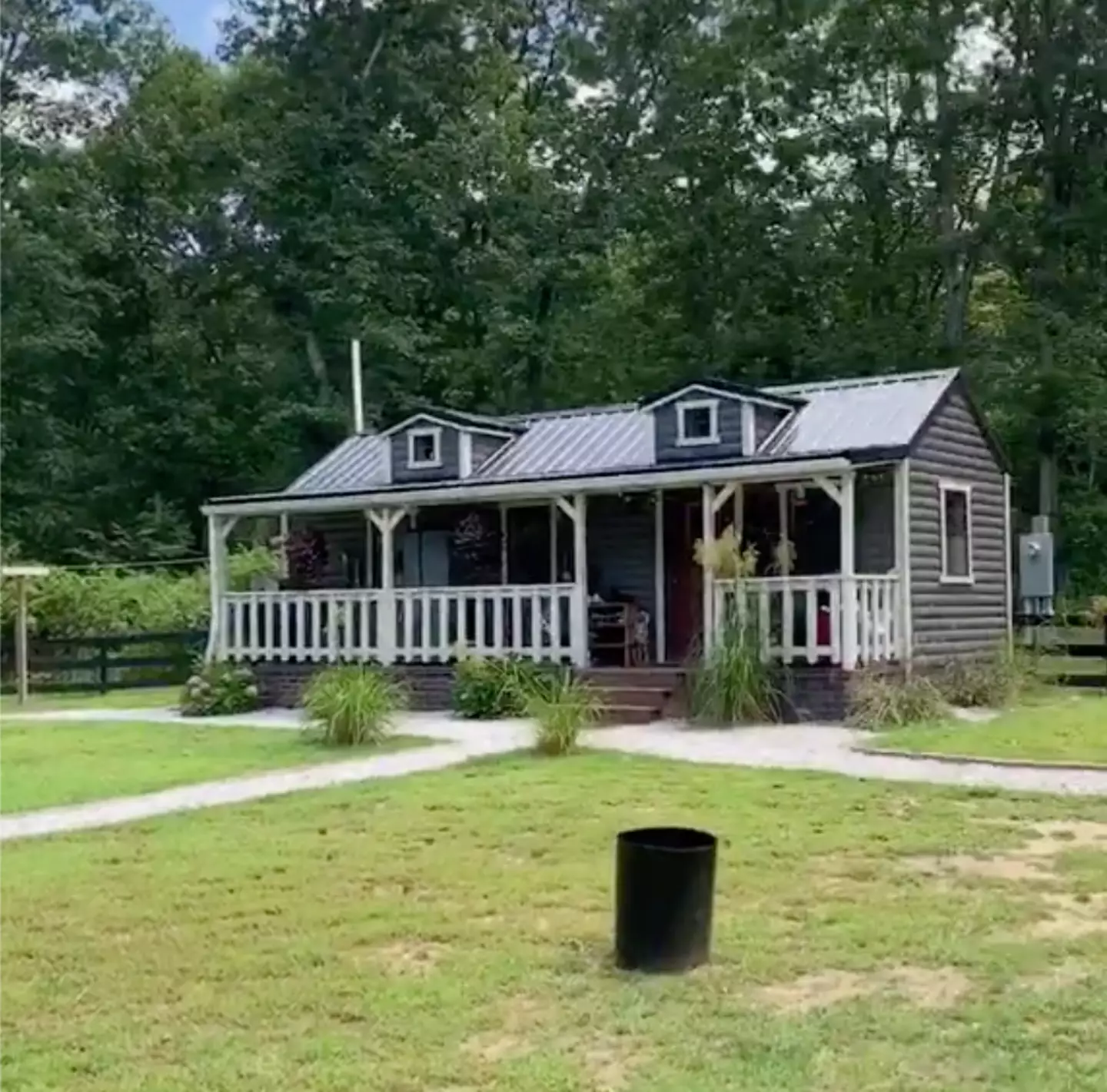 The parents' tiny house.