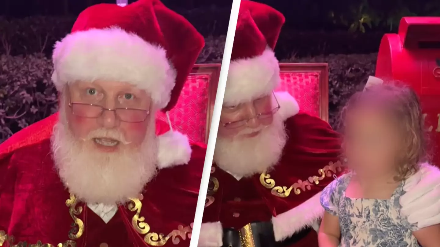 People praise Santa's response to little girl who didn't want to sit on his lap