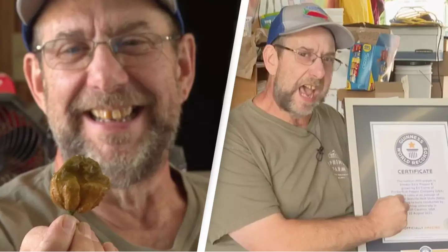 Man breaks his own record creating hottest pepper ever that left him ‘groaning in pain’