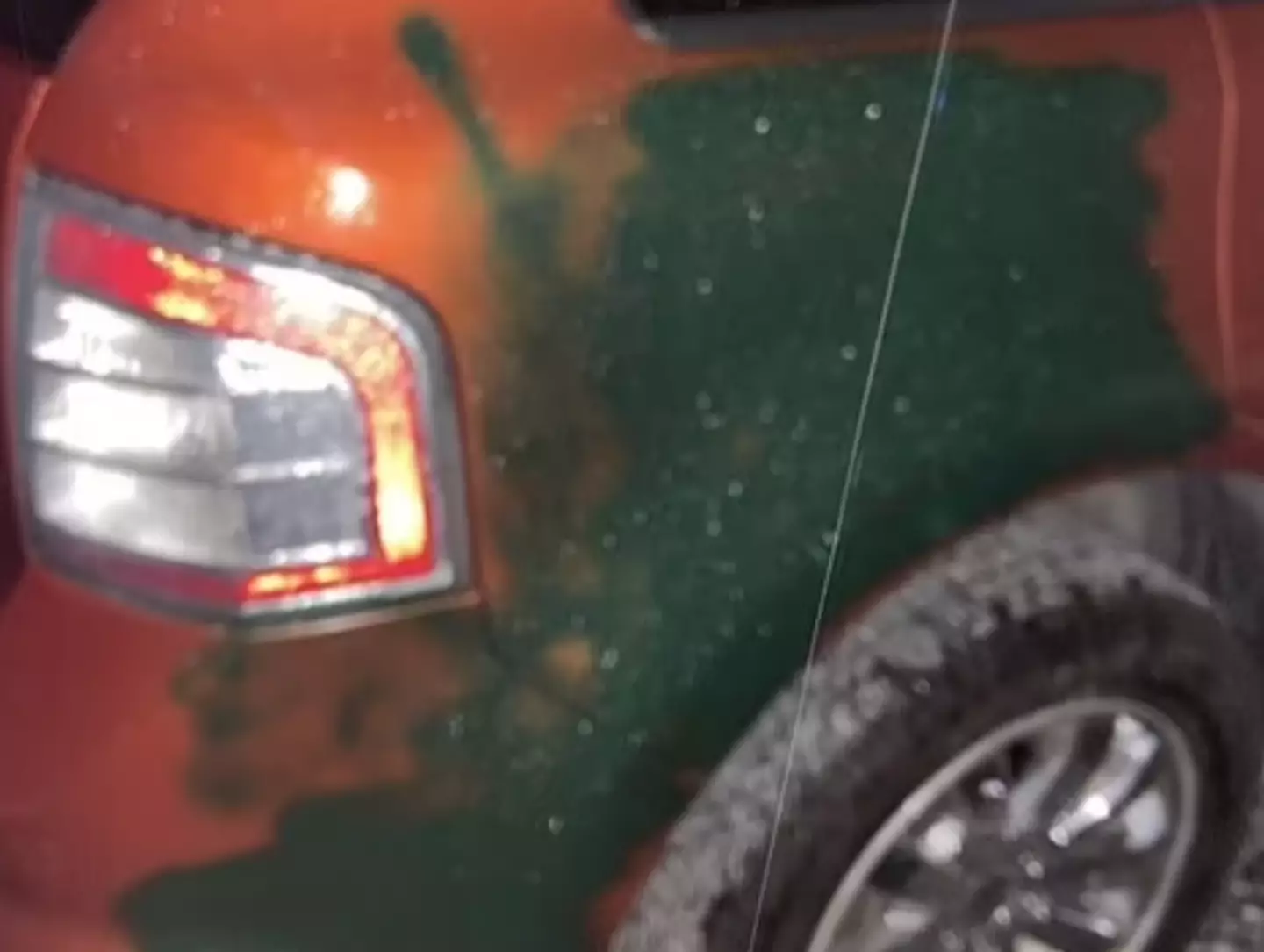 Vicky White and Casey White tried to spray paint their getaway car green.