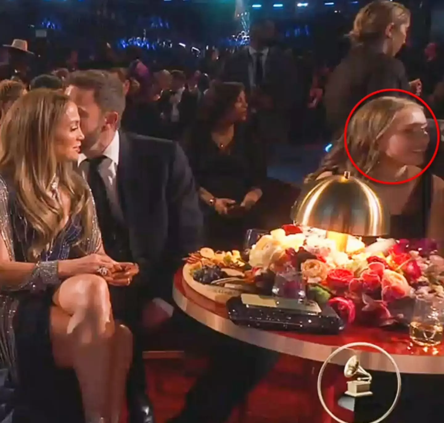 This is @almostanna sitting with the famous couple at the award ceremony.