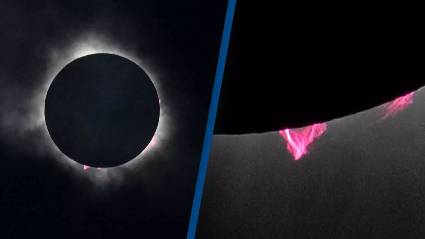 Los científicos explican el misterio de los puntos rojos brillantes que aparecieron durante un eclipse solar