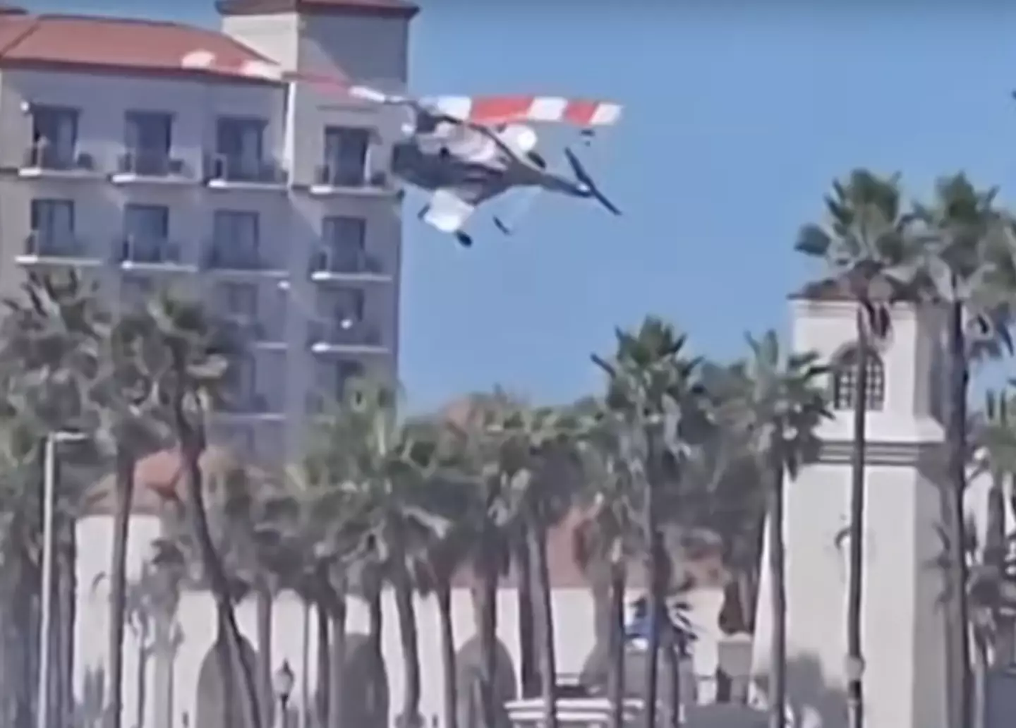 The moment the aircraft begins to spin (YouTube/9NewsAUS)