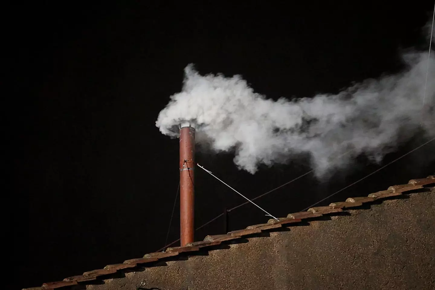White smoke signals a new pope has been elected (Peter Macdiarmid/Getty Images)