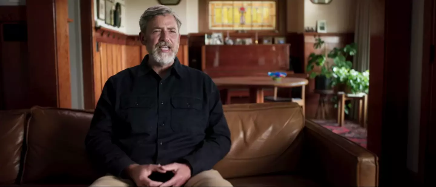 Andy Reaser is still struggling to process Elisabeth Finch's lies (YouTube/Peacock)