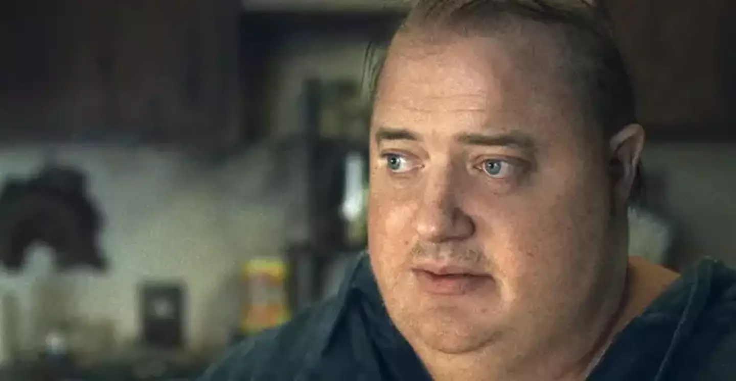 Brendan Fraser dons a set of incredible prosthetics to play a 600lb man in The Whale.
