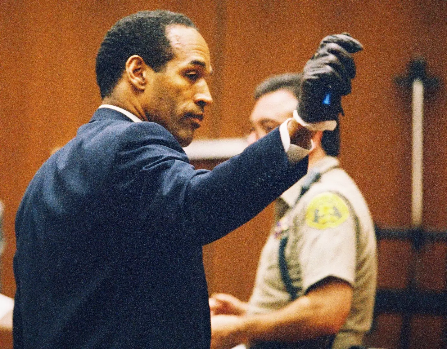 OJ Simpson showed the jury the alleged killer's glove didn't fit.