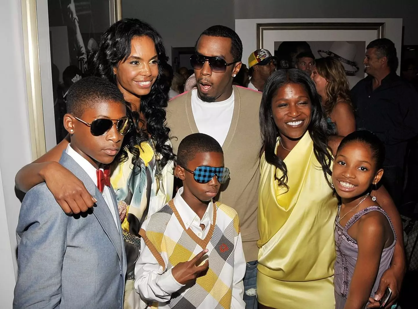 Kim Porter, Diddy and their children (Dr. Billy Ingram/WireImage)